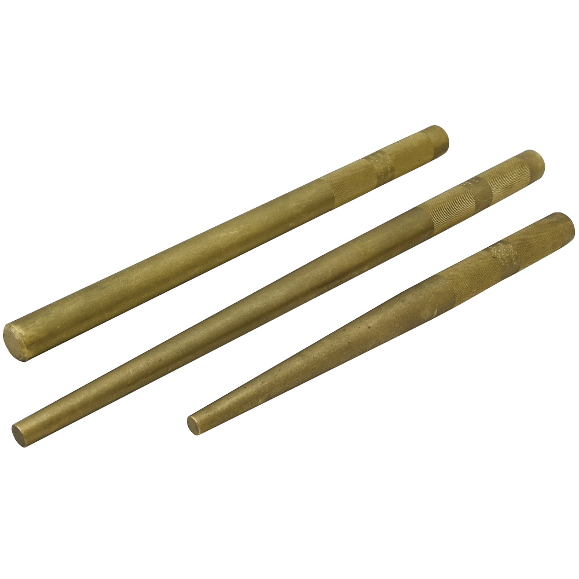 Gray Tools 3 Piece Brass Drift & Line Up Punch Set